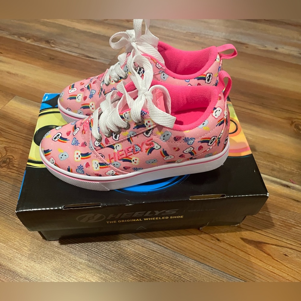 Heelys Pink Rainbow Heelys Girls Size 1